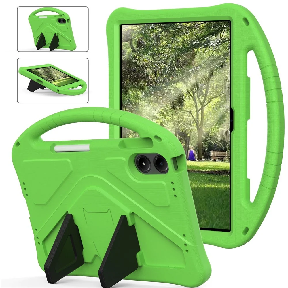 Xiaomi Redmi Pad 2 Pro EIDERWOOD Barnedeksel med Kickstand - Grønn v:1280589