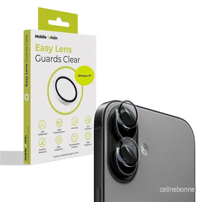 iPhone 17 Mobile Origin Kameralinsebeskytter med Monteringsverktøy – G v:3441159 iPhone 17 Mobile Origin Kameralinsebeskytter med Monteringsverktøy – G v:3441159