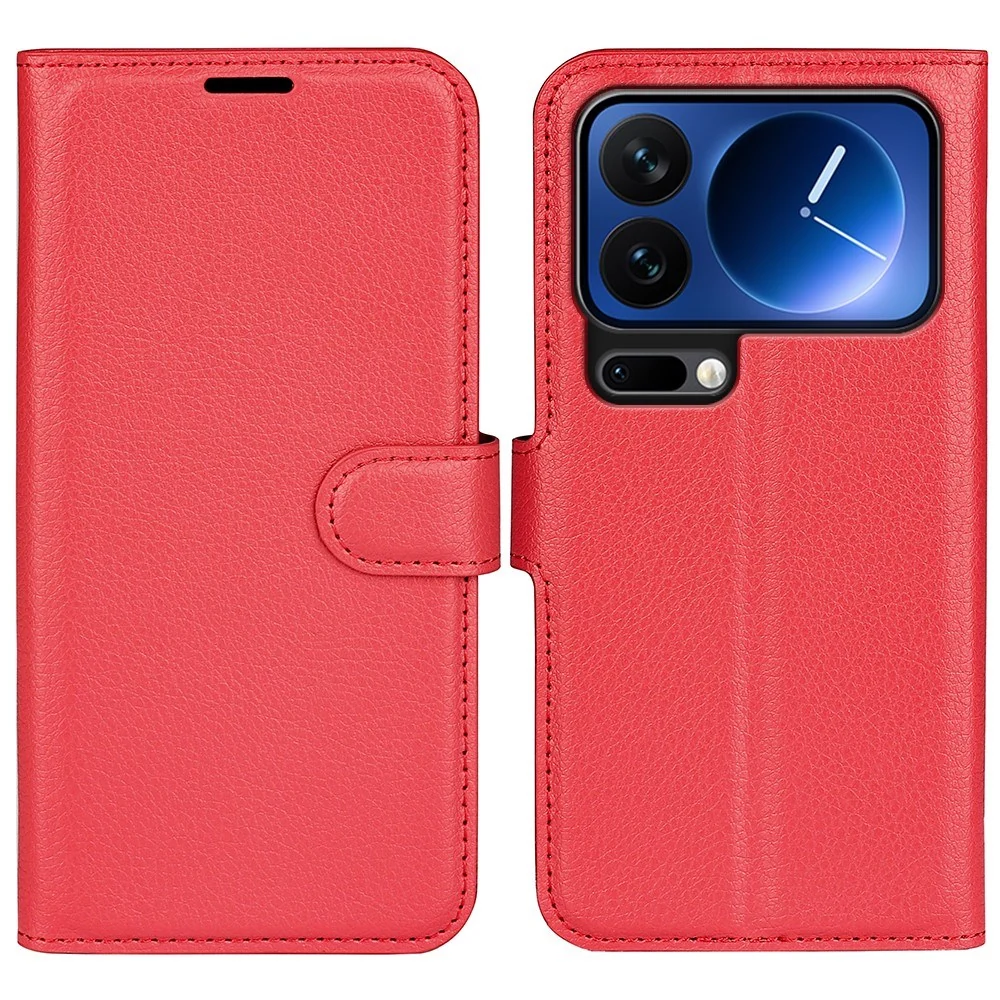Xiaomi 17 Pro AMORUS Litchi Tekstur Kunstlær Flip Deksel m. Kortholder v:5698139 Xiaomi 17 Pro AMORUS Litchi Tekstur Kunstlær Flip Deksel m. Kortholder v:5698139