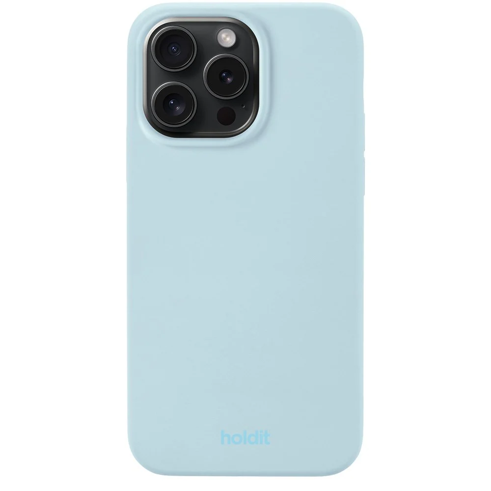 Holdit iPhone 15 Pro Max Soft Touch Silikon Deksel - Mineral Blue v:9719243