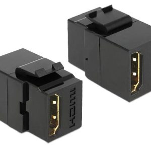 DeLOCK Keystone-modul HDMI hunn > HDMI hunn svart v:7506167 DeLOCK Keystone-modul HDMI hunn > HDMI hunn svart v:7506167