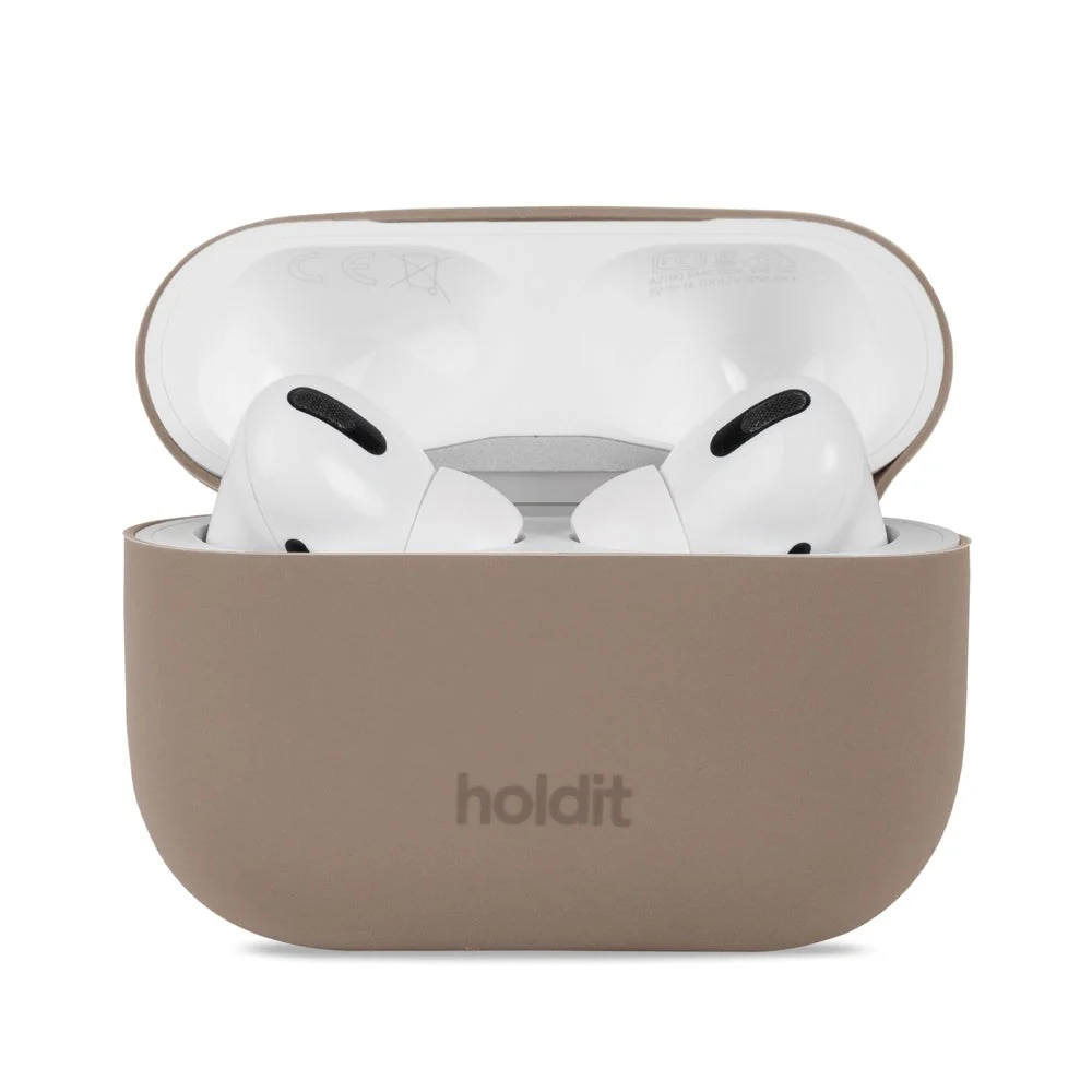 Holdit Nygård Silikonedeksel Til AirPods Pro 2nd Gen (2022) – Mocha Br v:140566