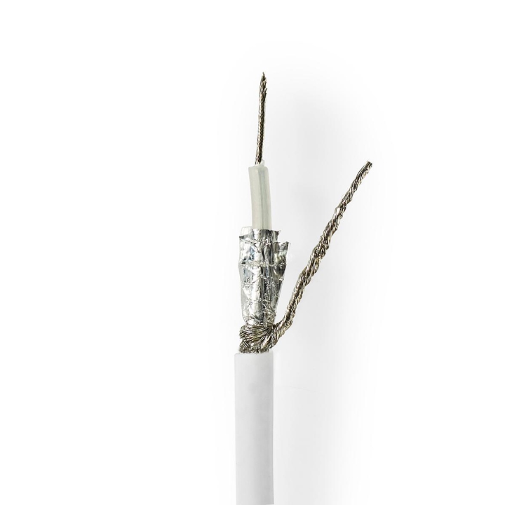 Nedis Tale Kabel på Snelle | RG58C/U | 50 Ohm | Dobbelt skjermet | ECA | 50.0 m | Koax | PVC | Hvit | Gaveeske v:8829071 Nedis Tale Kabel på Snelle | RG58C/U | 50 Ohm | Dobbelt skjermet | ECA | 50.0 m | Koax | PVC | Hvit | Gaveeske v:8829071
