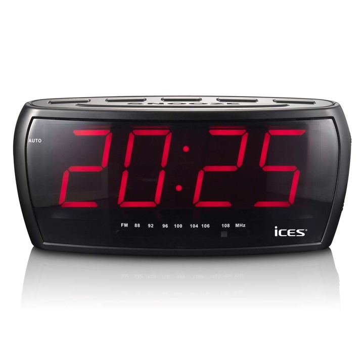 ICES FM-klokkeradio med jumbodisplay v:4693387 ICES FM-klokkeradio med jumbodisplay v:4693387