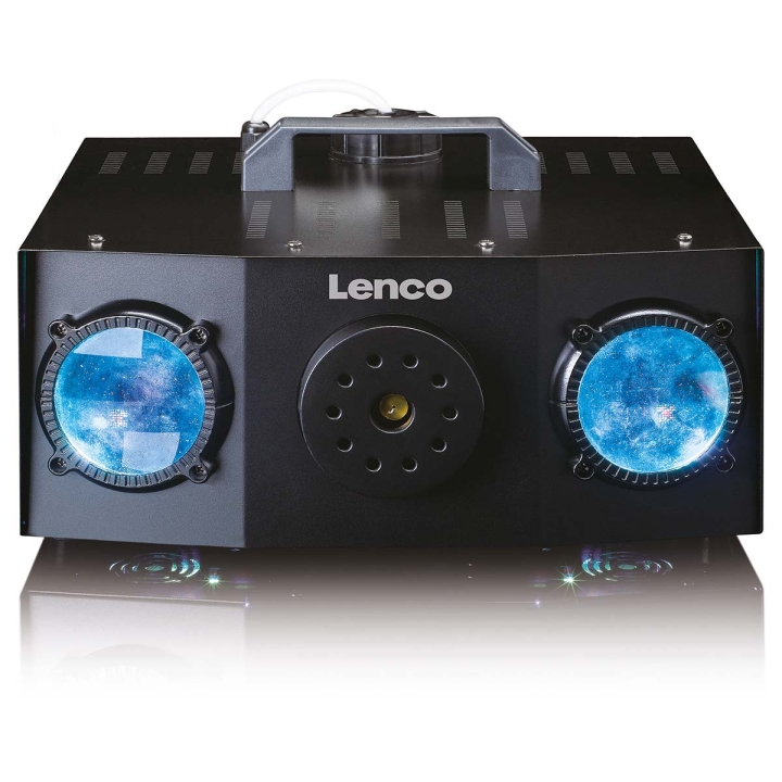 Lenco 2-i-1 Partymaskin med dual-matrix RGB-lys og tåkemaskin v:6131219