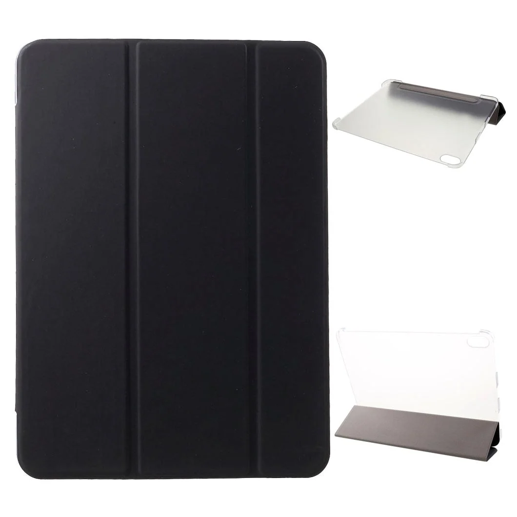 iPad Pro 11" (2018) Tri-fold Skinn Stand Deksel m. Gjennomsiktig Baksi v:5204277