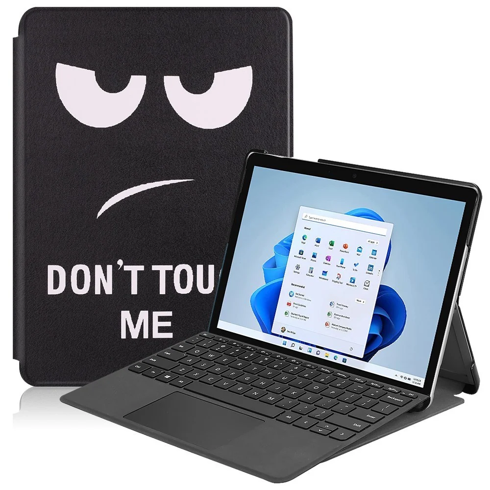 EIDERWOOD Microsoft Surface Go 4 Flip Deksel med Ståfunksjon – "Don't v:6027027 EIDERWOOD Microsoft Surface Go 4 Flip Deksel med Ståfunksjon – "Don't v:6027027