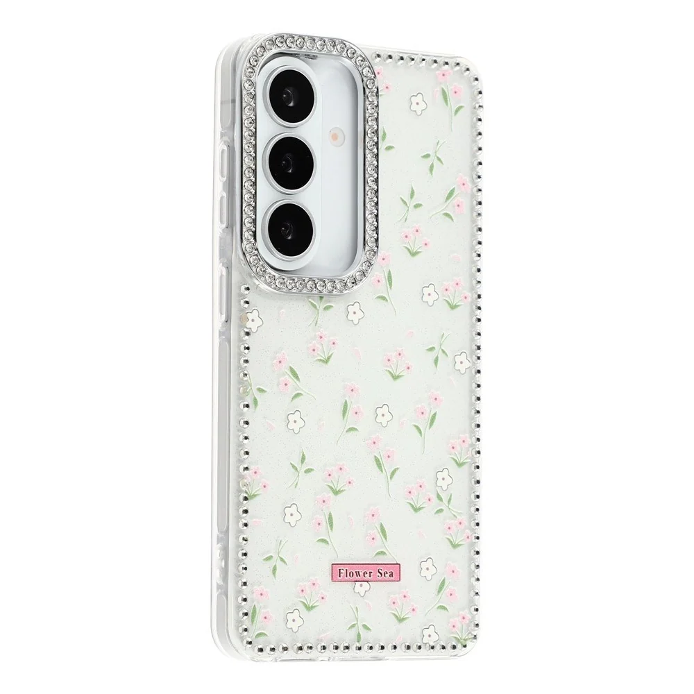Samsung Galaxy S26 EIDERWOOD Hybrid Deksel med Strass & Blomsterdesign v:2213860