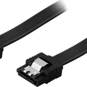 DELTACO SATA-kabel, SATA 6Gb/s, lÕs-clips, rett – rett, 0,7m,svart v:5004000 DELTACO SATA-kabel, SATA 6Gb/s, lÕs-clips, rett – rett, 0,7m,svart v:5004000