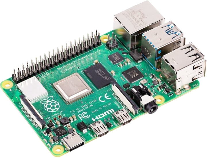 Raspberry Pi 4 Model B, 4 GB RAM, USB-C, dobbel Micro HDMI v:5703585