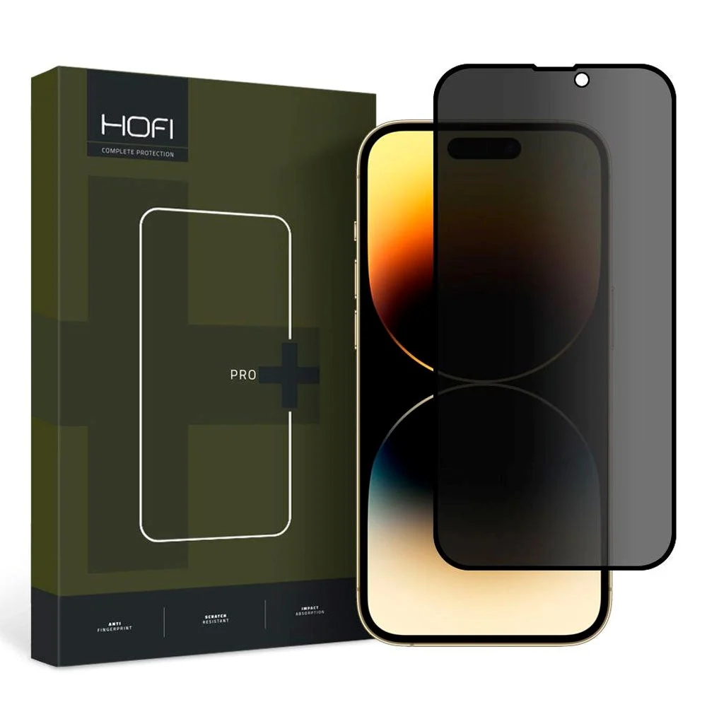 Hofi iPhone 15 Glass Pro+ Skjermbeskyttelse med Privacy – Case Friendl v:8880228 Hofi iPhone 15 Glass Pro+ Skjermbeskyttelse med Privacy – Case Friendl v:8880228