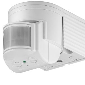 Goobay Veggmontert infrarød bevegelsesdetektor, 180° deteksjon, 12 m rekkevidde, for utendørs bruk (IP44), LED-kompatibel v:3960782
