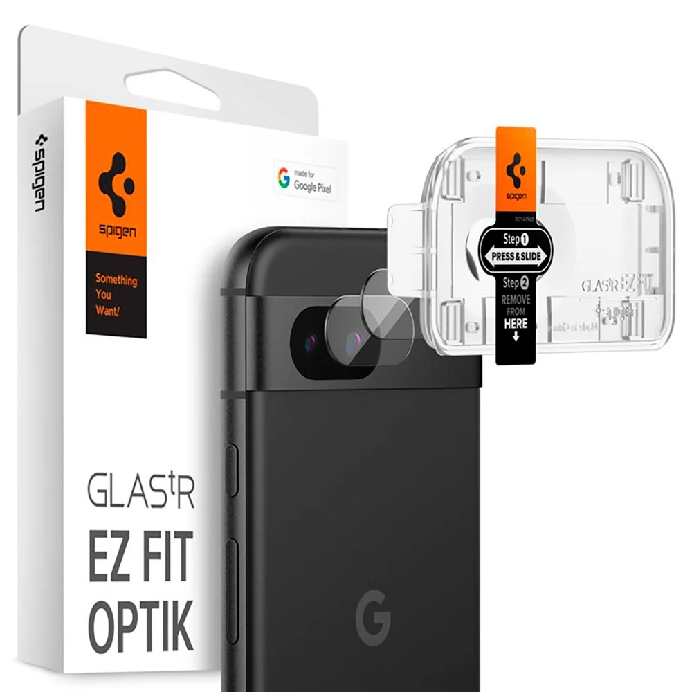 Google Pixel 8a Spigen Spigen Kameralinse Beskyttelsesglass – Svart / v:2814701 Google Pixel 8a Spigen Spigen Kameralinse Beskyttelsesglass – Svart / v:2814701