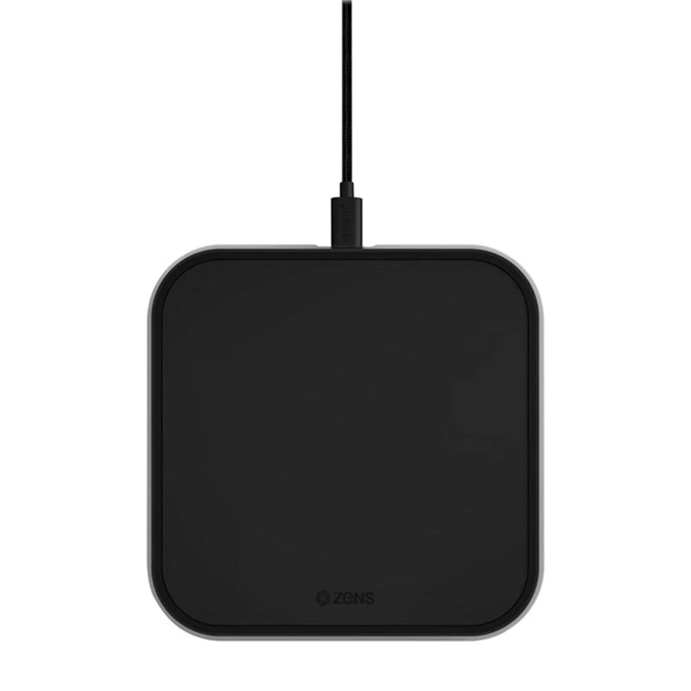 Zens Single Aluminium 10W Trådløs Lader inkl. Vegglader – Svart v:473110 Zens Single Aluminium 10W Trådløs Lader inkl. Vegglader – Svart v:473110