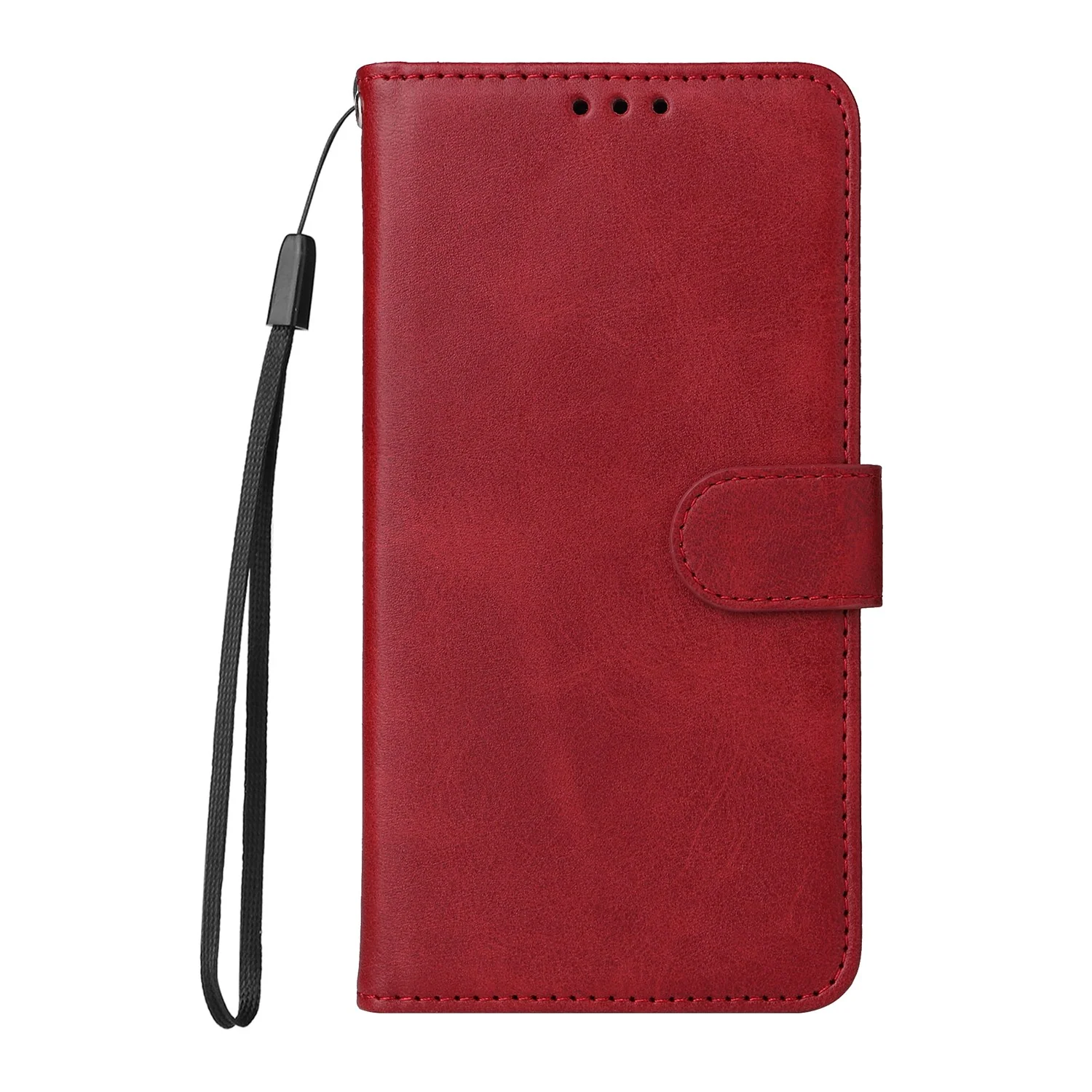 Realme 16 Pro+ EIDERWOOD Kunstskinn Flip Deksel m. Stropp – Rød v:6938711 Realme 16 Pro+ EIDERWOOD Kunstskinn Flip Deksel m. Stropp – Rød v:6938711