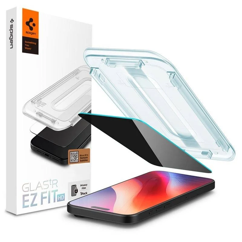 iPhone 16 Pro Max Spigen EZ Fit Glas.tR Skjermbeskytter – Privacy Filt v:2613186 iPhone 16 Pro Max Spigen EZ Fit Glas.tR Skjermbeskytter – Privacy Filt v:2613186