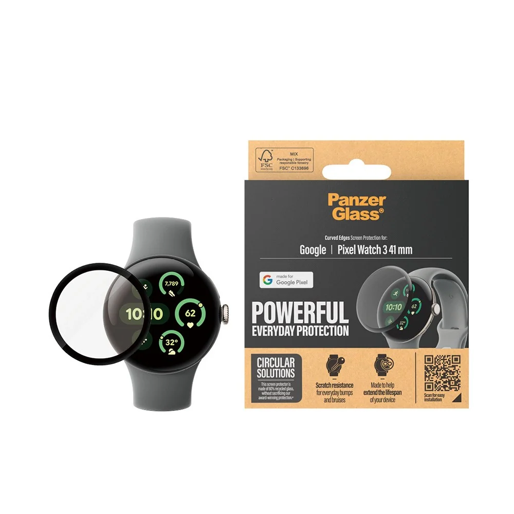 Google Pixel Watch 3 (41mm) PanzerGlass Herdet Glas Skjermbeskytter – v:8511963 Google Pixel Watch 3 (41mm) PanzerGlass Herdet Glas Skjermbeskytter – v:8511963