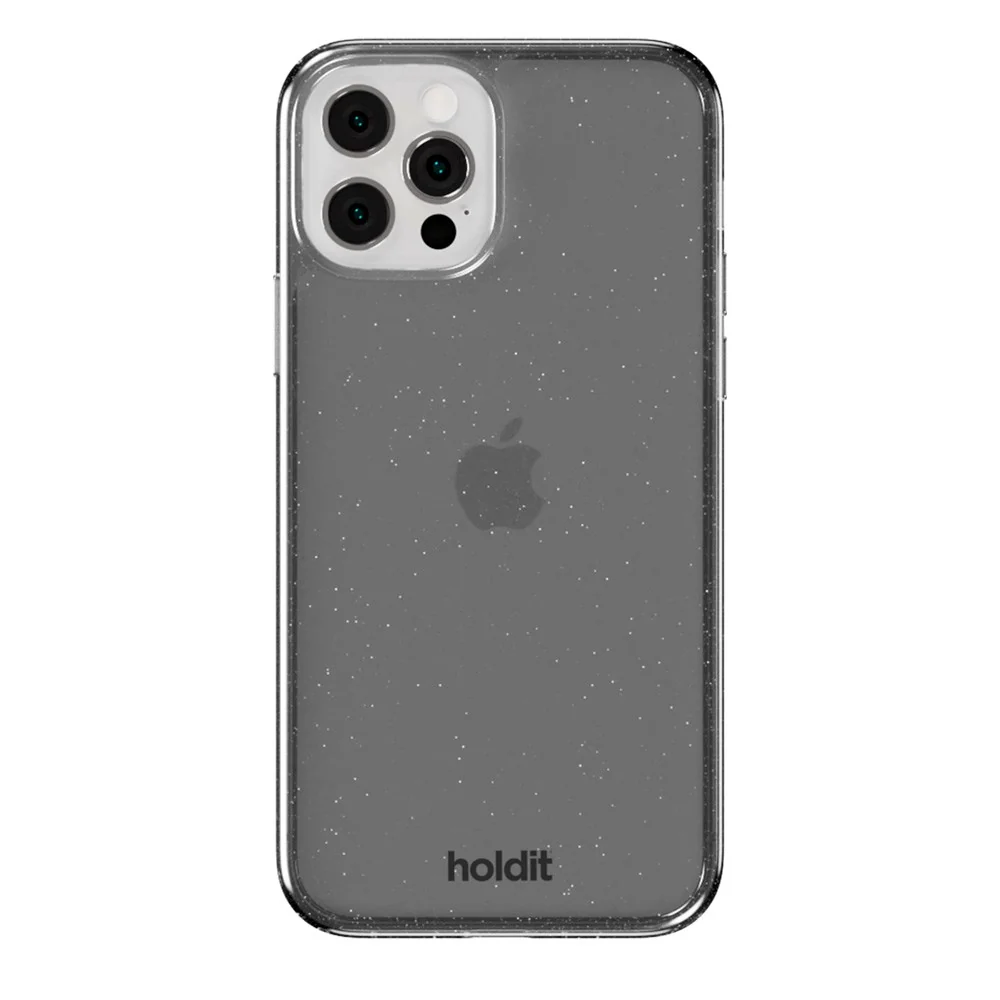 Holdit iPhone 12 / 12 Pro Glitter Deksel – Svart v:608494