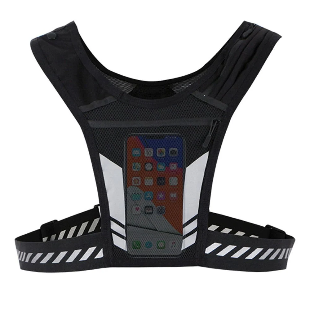 Mesh Løpevest med Holder til Mobil – Svart v:9389891 Mesh Løpevest med Holder til Mobil – Svart v:9389891