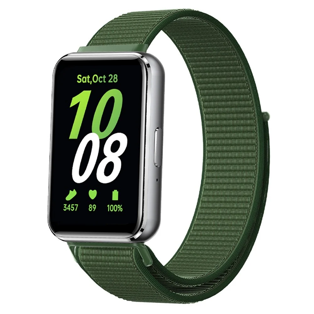 Samsung Galaxy Fit3 Nylon Borrelåss Reim - Grønn v:112981