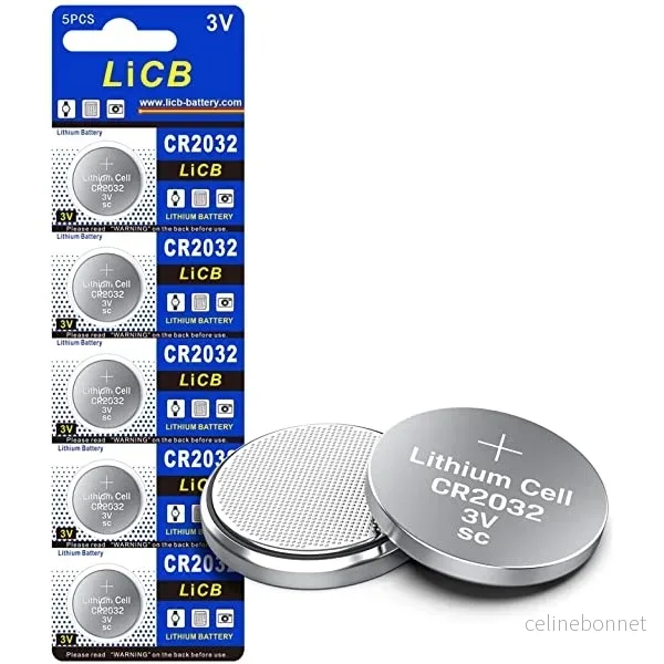 CR2032/3V, knappcellebatteri, litium, 5-pakning v:6606574 CR2032/3V, knappcellebatteri, litium, 5-pakning v:6606574