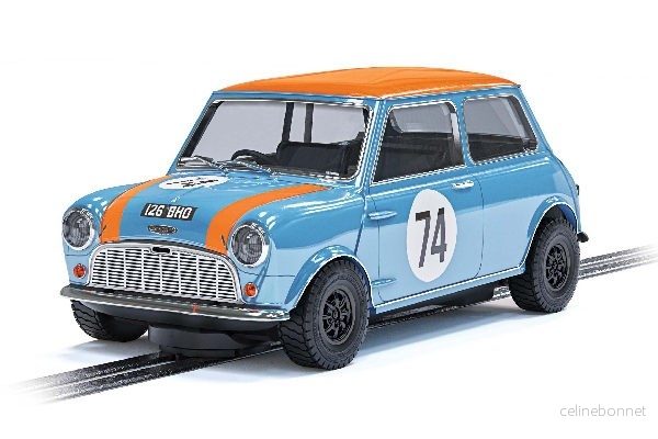 Scalextric Mini Cooper S Gulf Nick Riley & Gabriele Tarquini v:5517306
