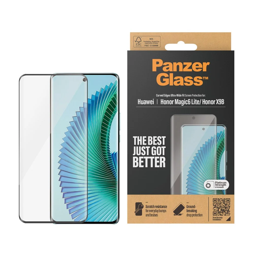 Honor Magic 6 Lite / Honor X9B – PanzerGlass Ultra-Wide Fit Skjermbesk v:850200 Honor Magic 6 Lite / Honor X9B – PanzerGlass Ultra-Wide Fit Skjermbesk v:850200
