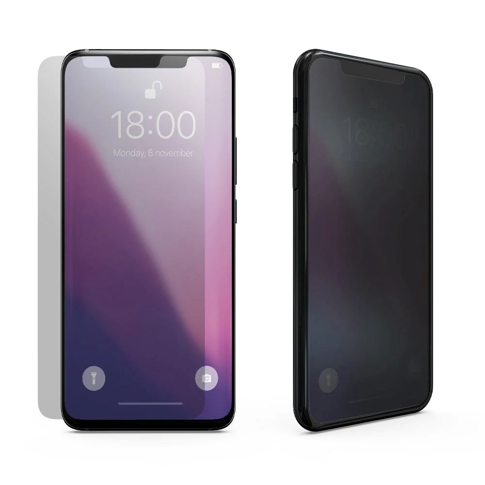 Motorola Moto G52 / G82 Privacy Skjermbeskytter - Herdet Glass - Svart v:2732605