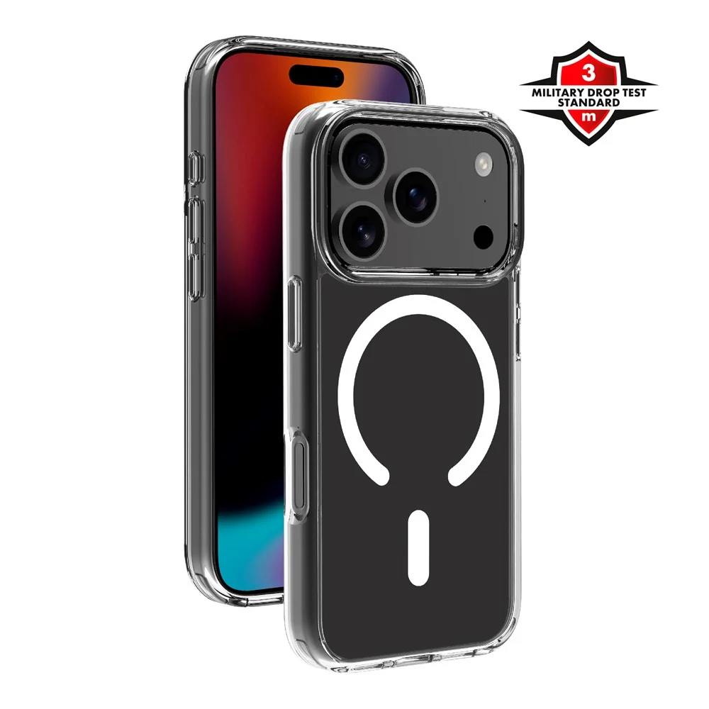 X2O iPhone 17 Pro Mag Clear Deksel - MagSafe Kompatibel - Gjennomsikti v:3690512
