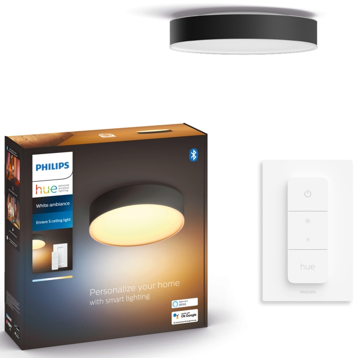 Philips Hue Enrave S taklampe hvit Ambiance svart v:3783200