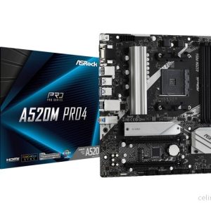 ASROCK A520M Pro4 Micro-ATX AM4 AMD A520 v:5380731 ASROCK A520M Pro4 Micro-ATX AM4 AMD A520 v:5380731