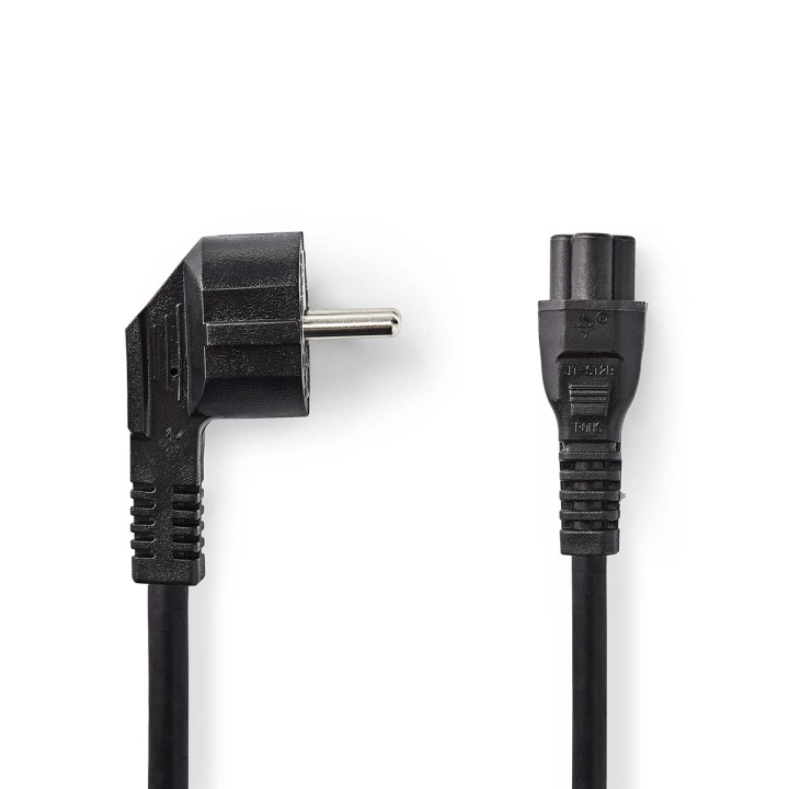 Nedis Strømkabel | Jordet kontakt han | IEC-320-C5 | Vinklet | Rett | Nikkel belagt | 5.00 m | Rund | PVC | Sort | Label v:1873780 Nedis Strømkabel | Jordet kontakt han | IEC-320-C5 | Vinklet | Rett | Nikkel belagt | 5.00 m | Rund | PVC | Sort | Label v:1873780