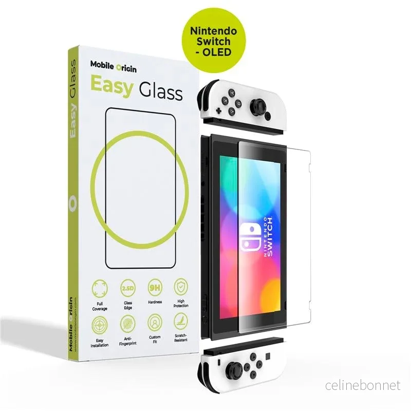Mobile Origin EasyGlass Skjermbeskytter for Nintendo Switch OLED v:3066479 Mobile Origin EasyGlass Skjermbeskytter for Nintendo Switch OLED v:3066479
