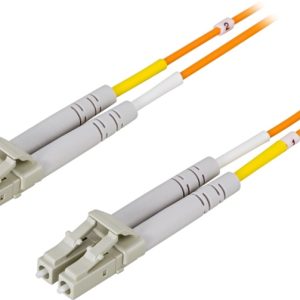 DELTACO Fiberkablage LC – LC, duplex, multimode, 62,5/125, 0,5m v:2143400