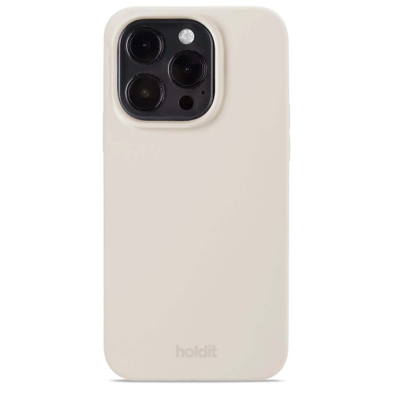 Holdit iPhone 15 Pro Soft Touch Silikon Deksel - Light Beige v:3118435