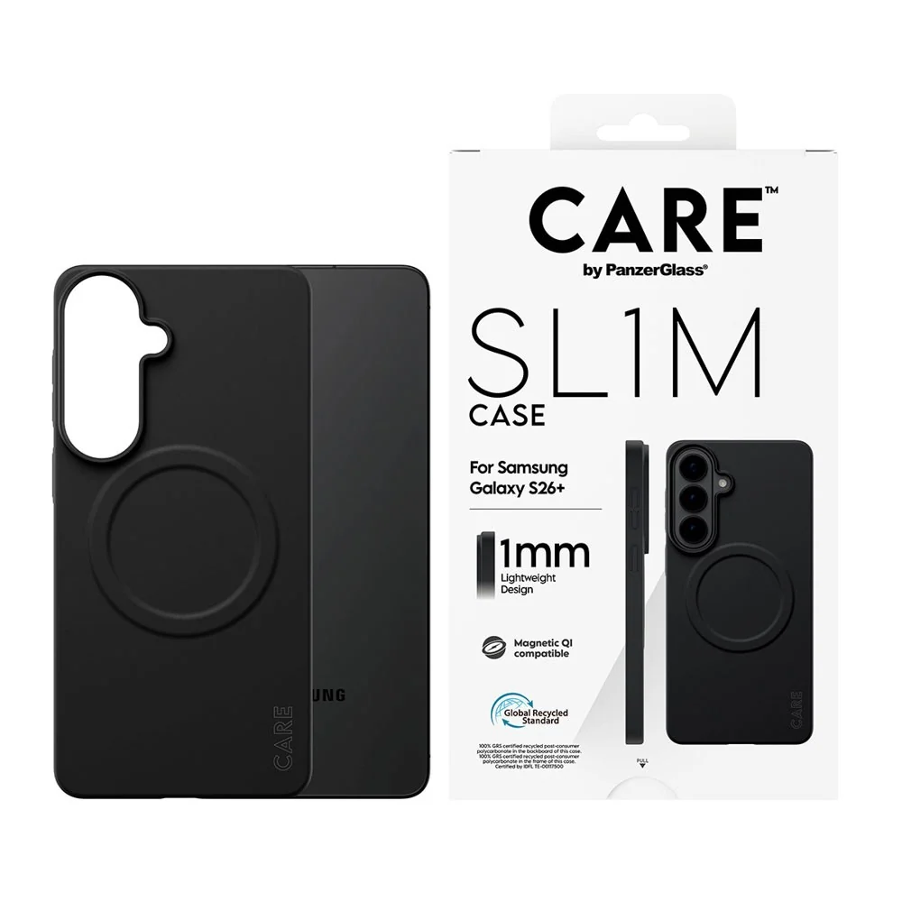 Samsung Galaxy S26+ (Plus) CARE by PanzerGlass SL1M Deksel – Svart v:7698261