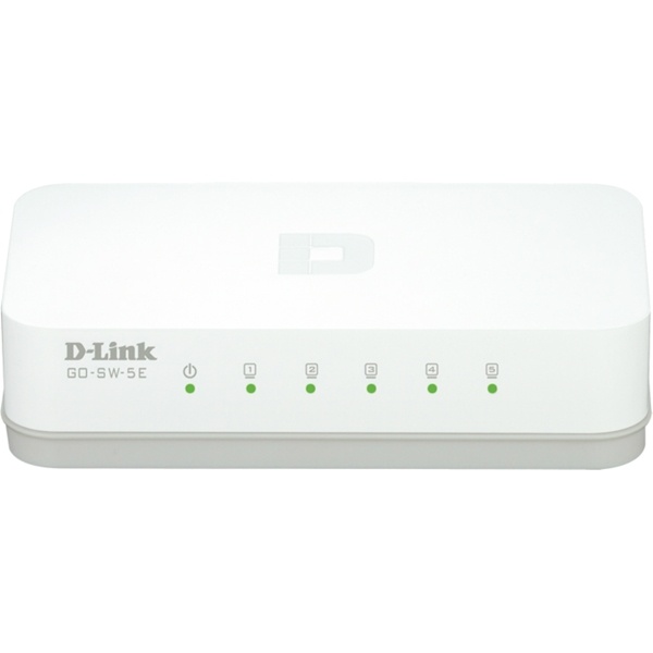 D-Link 5-port Ethernet Easy Desktop Switch, 5-port 10/100 Mbps, (GO-SW-5E) v:2273881 D-Link 5-port Ethernet Easy Desktop Switch, 5-port 10/100 Mbps, (GO-SW-5E) v:2273881