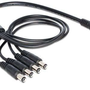 DeLOCK strømsplitter, en 24V DC hun til fire 24V DC han,0,5m, svart v:6814753