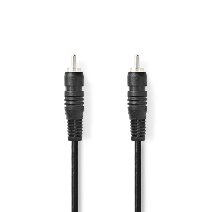 Nedis Digital Audio Cable | RCA Han | RCA Han | Nikkel belagt | 2.00 m | Rund | PVC | Sort | Boks v:3179740 Nedis Digital Audio Cable | RCA Han | RCA Han | Nikkel belagt | 2.00 m | Rund | PVC | Sort | Boks v:3179740