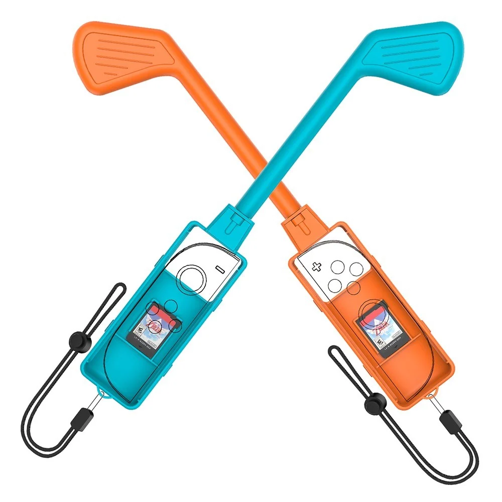 Golfkølle for Nintendo Switch 2 Kontroller – 2 stk – Blå / Oransje v:113036 Golfkølle for Nintendo Switch 2 Kontroller – 2 stk – Blå / Oransje v:113036