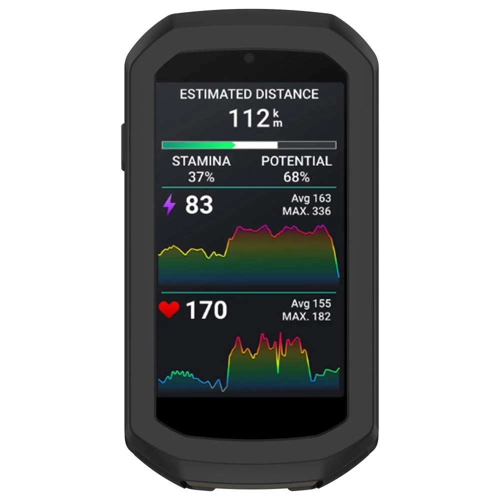 EIDERWOOD Garmin Edge 1050 Silikon Sykkel Computer Deksel – Svart v:3019869