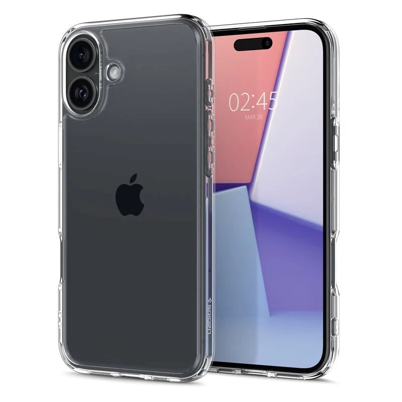 iPhone 16 Spigen Crystal Hybrid Deksel – Gjennomsiktig v:3924104