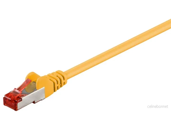 Goobay Kretskabel CAT 6, S/FTP (PiMF), gul, 30 m kobberleder (CU), halogenfri kabelmantel (LSZH) v:3868441