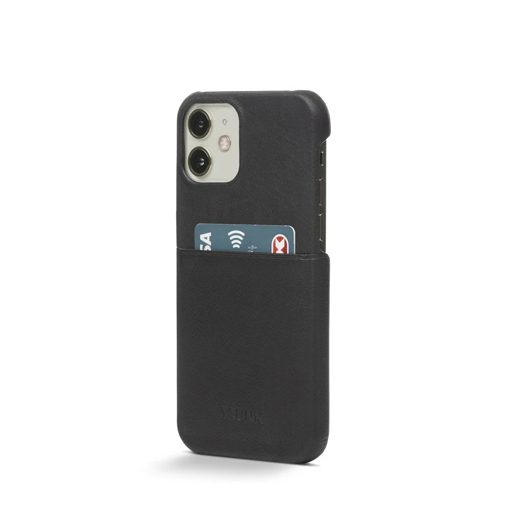 Trunk iPhone 11 Pro / XS / X Ekte Skinn Deksel med Kortlomme – Svart v:2175086 Trunk iPhone 11 Pro / XS / X Ekte Skinn Deksel med Kortlomme – Svart v:2175086