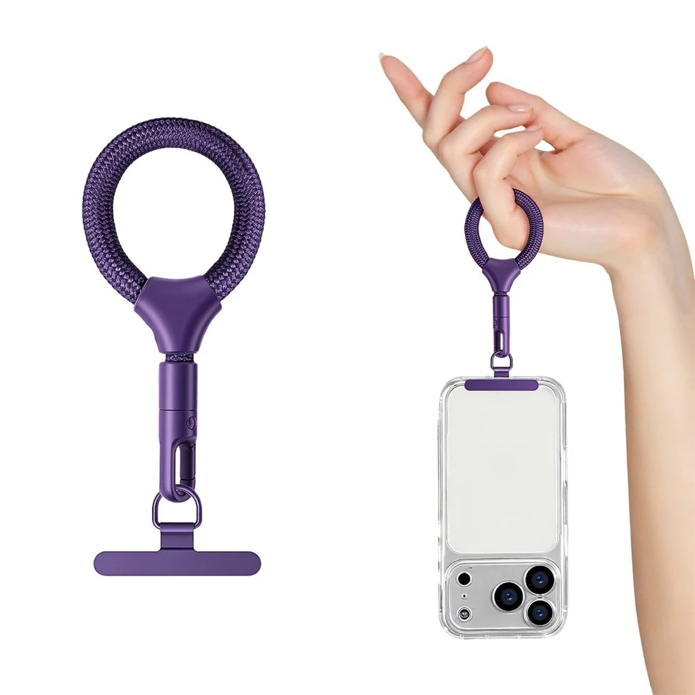 Polyester Fingerstropp til Mobil - 10cm - Lilla v:4179917