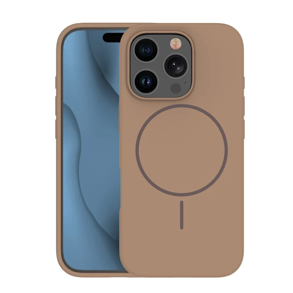 iPhone 16 Pro Silicone Thin Deksel – MagSafe Kompatibel – Brun v:1358809 iPhone 16 Pro Silicone Thin Deksel – MagSafe Kompatibel – Brun v:1358809
