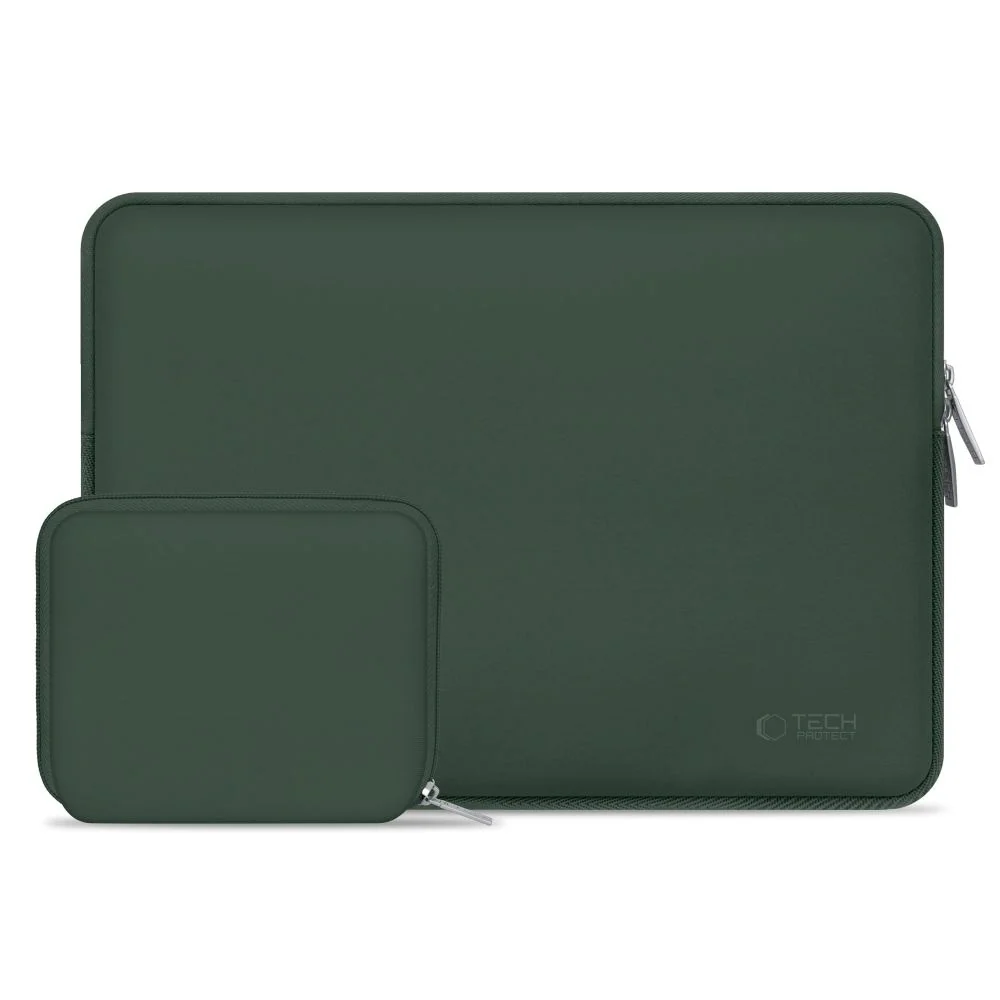 Tech-Protect Neoslim MacBook/Laptop 13-14" Sleeve m. Liten Veske – Grø v:332963 Tech-Protect Neoslim MacBook/Laptop 13-14" Sleeve m. Liten Veske – Grø v:332963