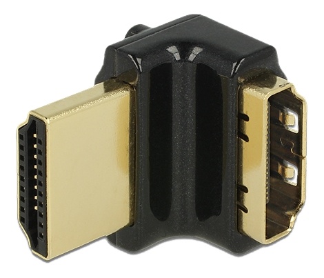DeLOCK HDMI-adapter, 19-pinners ho-ha, vinklet 90° opp, svart v:8522141