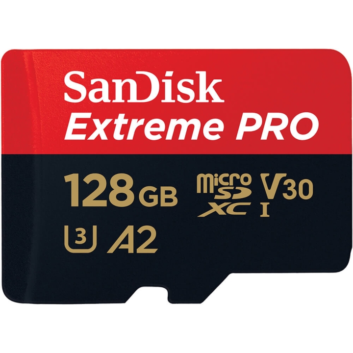 SanDisk MicroSDXC Extreme Pro 128GB 200MB/s A2 C10 V30 UHS-I v:2281221 SanDisk MicroSDXC Extreme Pro 128GB 200MB/s A2 C10 V30 UHS-I v:2281221