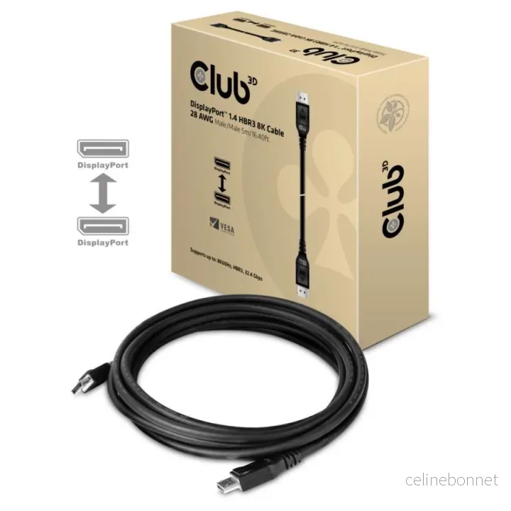 Club 3D 20-pinners DisplayPort-hankabel -> 20-pinners DisplayPort-hankabel 5 m v:1506641 Club 3D 20-pinners DisplayPort-hankabel -> 20-pinners DisplayPort-hankabel 5 m v:1506641